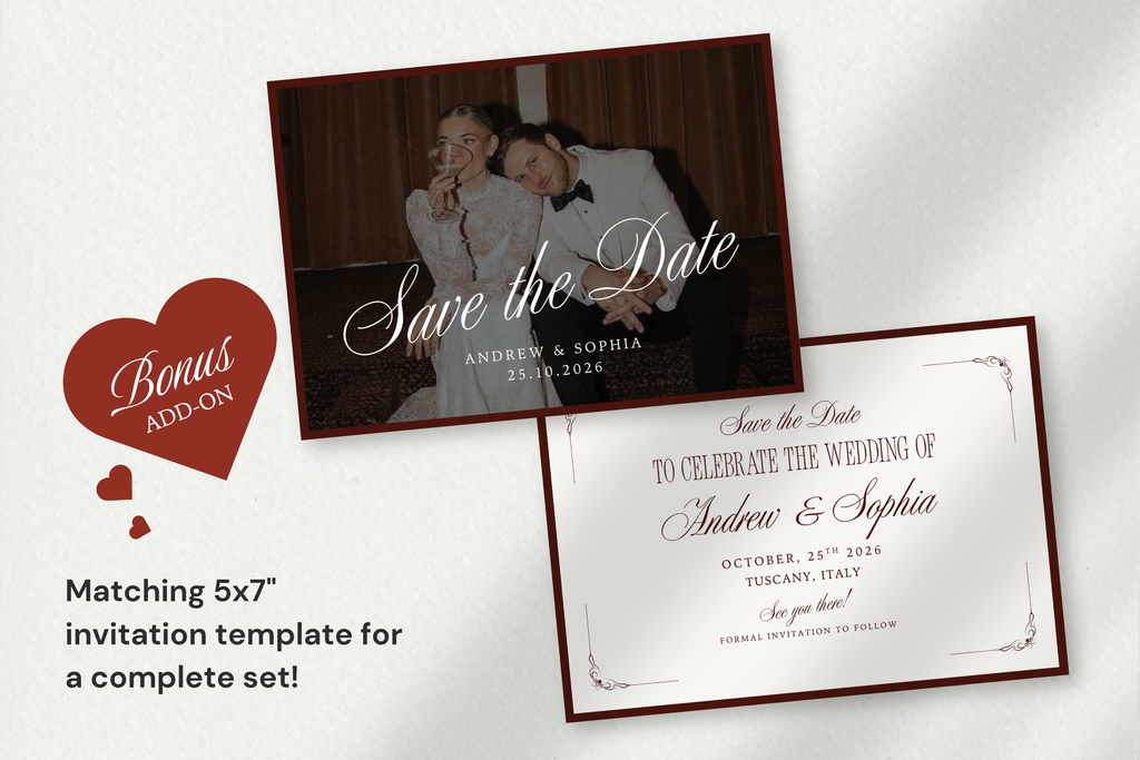 Old Money Aesthetic Canva Website Template with Google RSVP