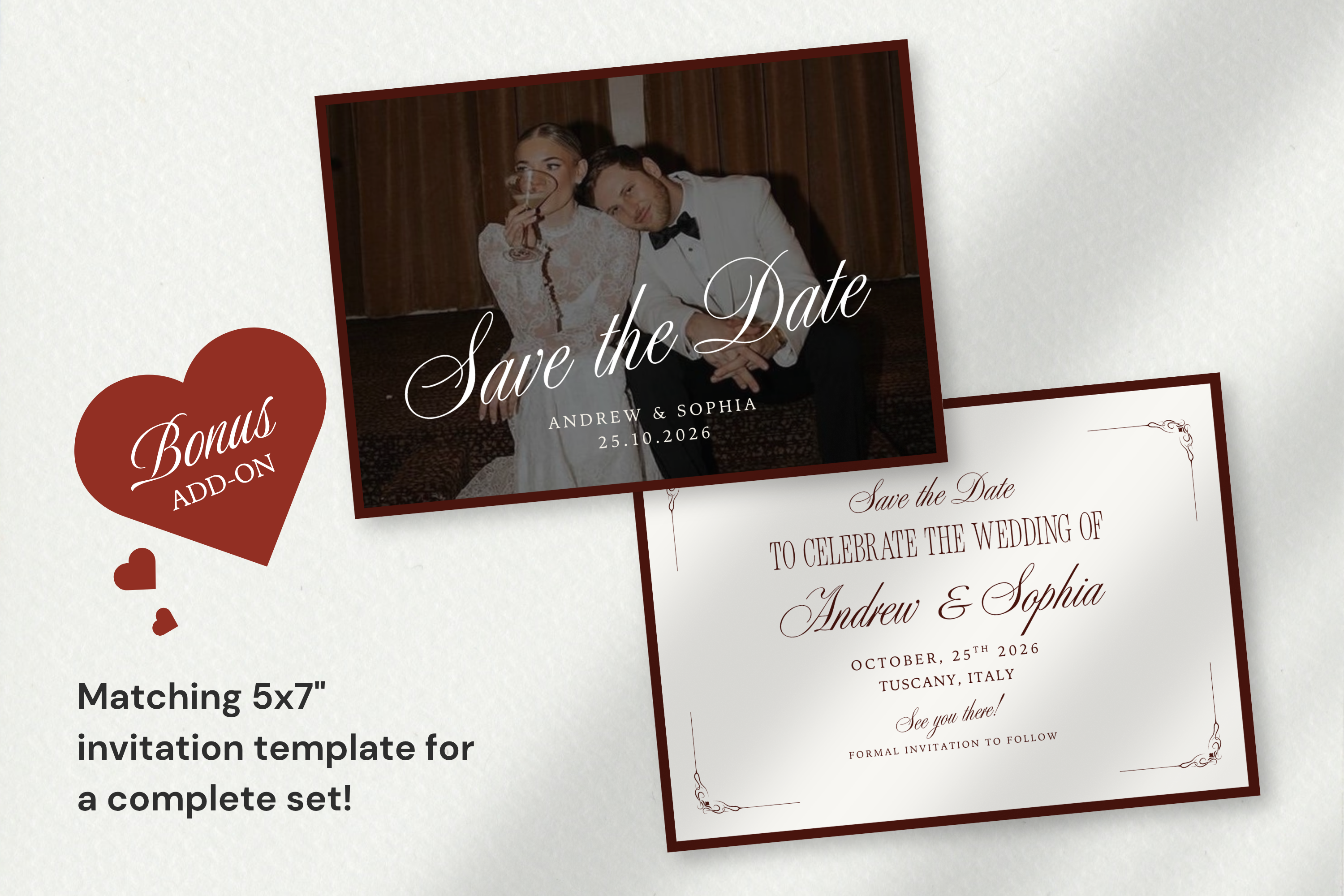 Old Money Aesthetic Canva Website Template with Google RSVP