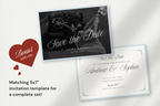 Coastal Luxe Dusty Blue Wedding Website Template with Google RSVP