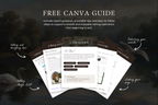 Old Hollywood Aesthetic Vintage Canva Website Template with Google RSVP
