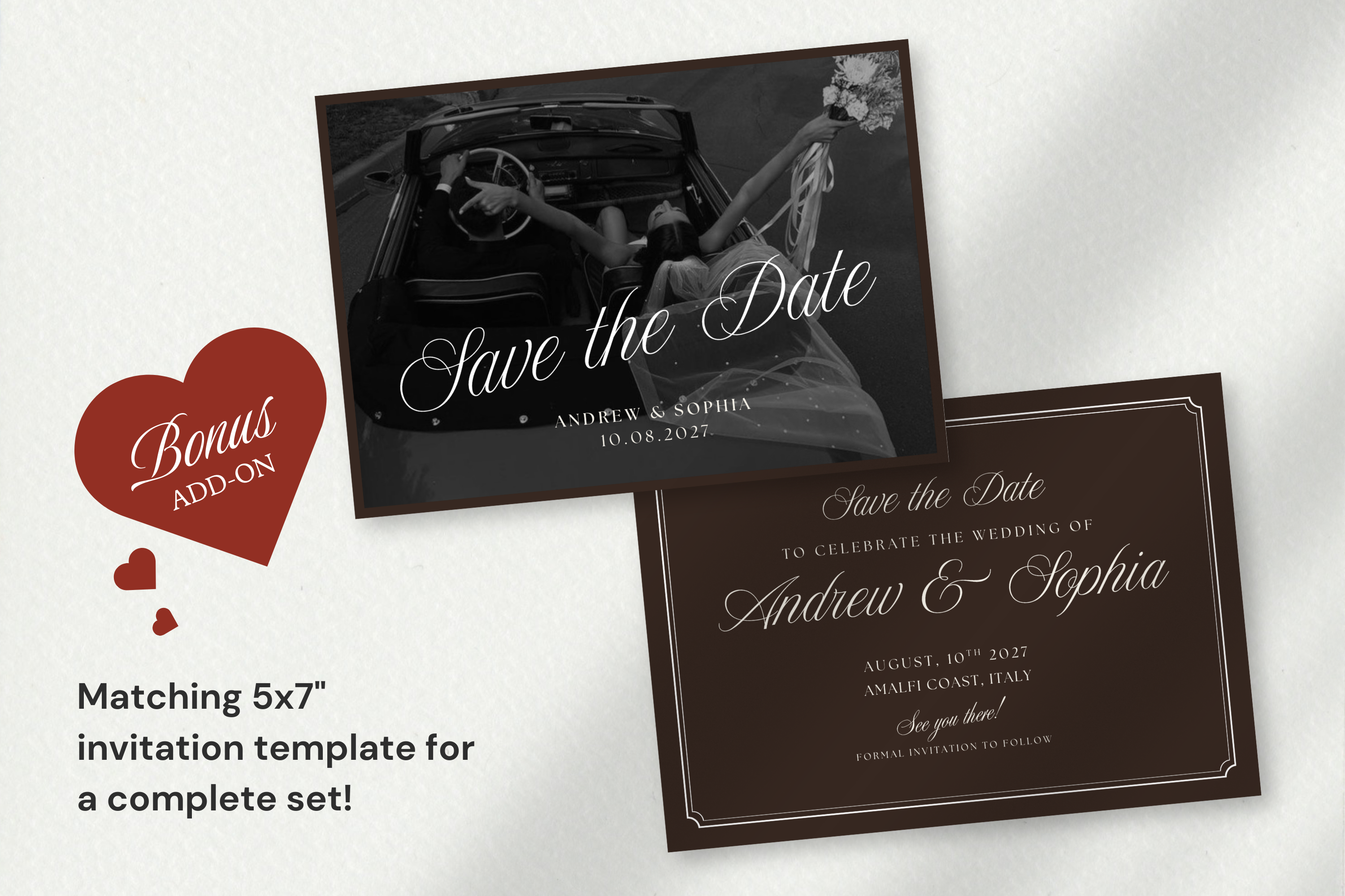 Old Hollywood Aesthetic Vintage Canva Website Template with Google RSVP