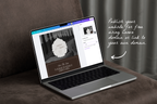 Old Hollywood Aesthetic Vintage Canva Website Template with Google RSVP