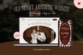 Old Money Aesthetic Canva Website Template with Google RSVP