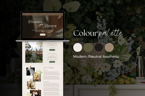 Bali Destination Wedding Website Template