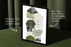 Coastal Luxe Sage Green and Ivory Canva Website Template with Google RSVP