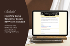 Coastal Luxe Butter Yellow Wedding Website Template with Google RSVP