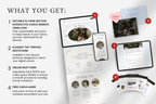 Dusty Blue Old Money Aesthetic Canva Wedding Website Template with Google RSVP