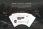 Dusty Blue Old Money Aesthetic Canva Wedding Website Template with Google RSVP