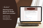 Old Money Aesthetic Canva Website Template with Google RSVP