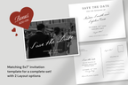 Postcard Wedding Save the Date Template | Italy