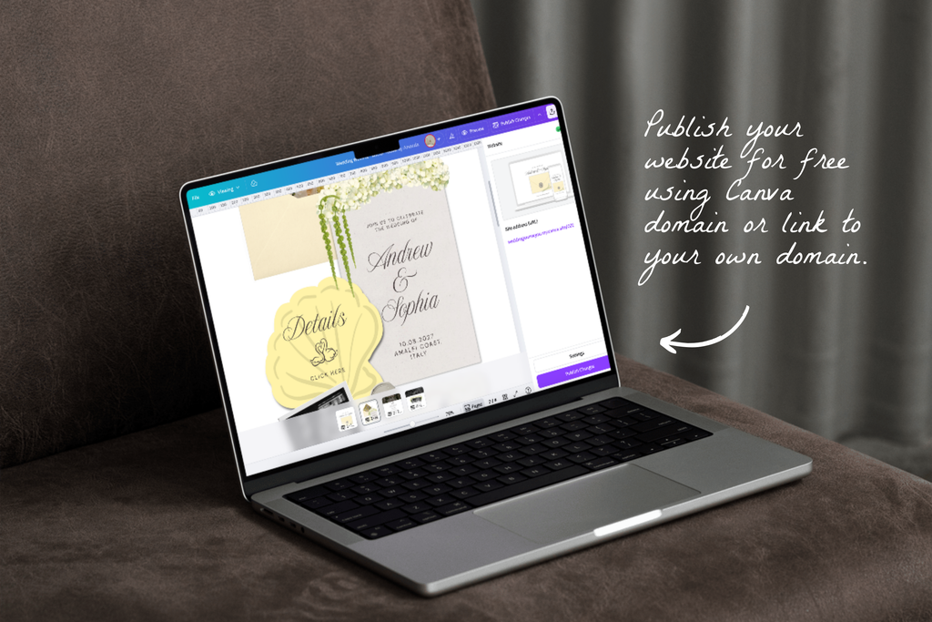 Coastal Luxe Butter Yellow Wedding Website Template with Google RSVP